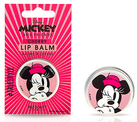 Бальзам для губ з ароматом вишні "Мінні" - Mad Beauty Lip balm Minnie Cherry — фото N1