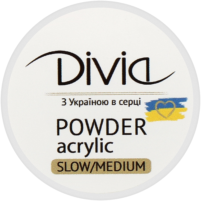 Пудра акрилова Di1807  - Divia Slow/Medium Acrylic Powder