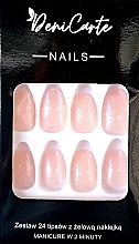 Духи, Парфюмерия, косметика Типсы миндаль, 24 шт - Deni Carte Nails 7059