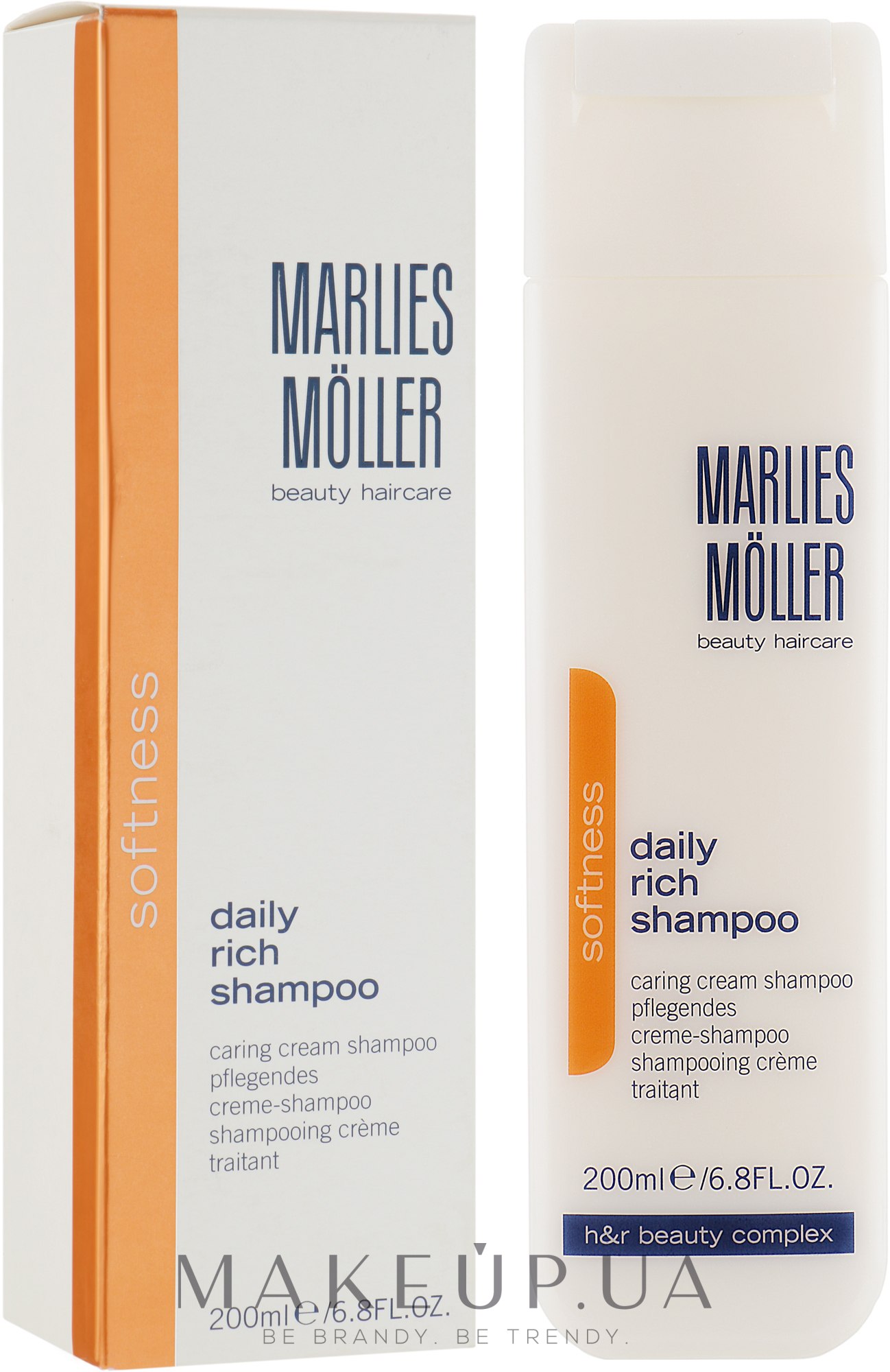 Восстанавливающий обогащенный шампунь - Marlies Moller Softness Daily Repair Rich Shampoo  — фото 200ml