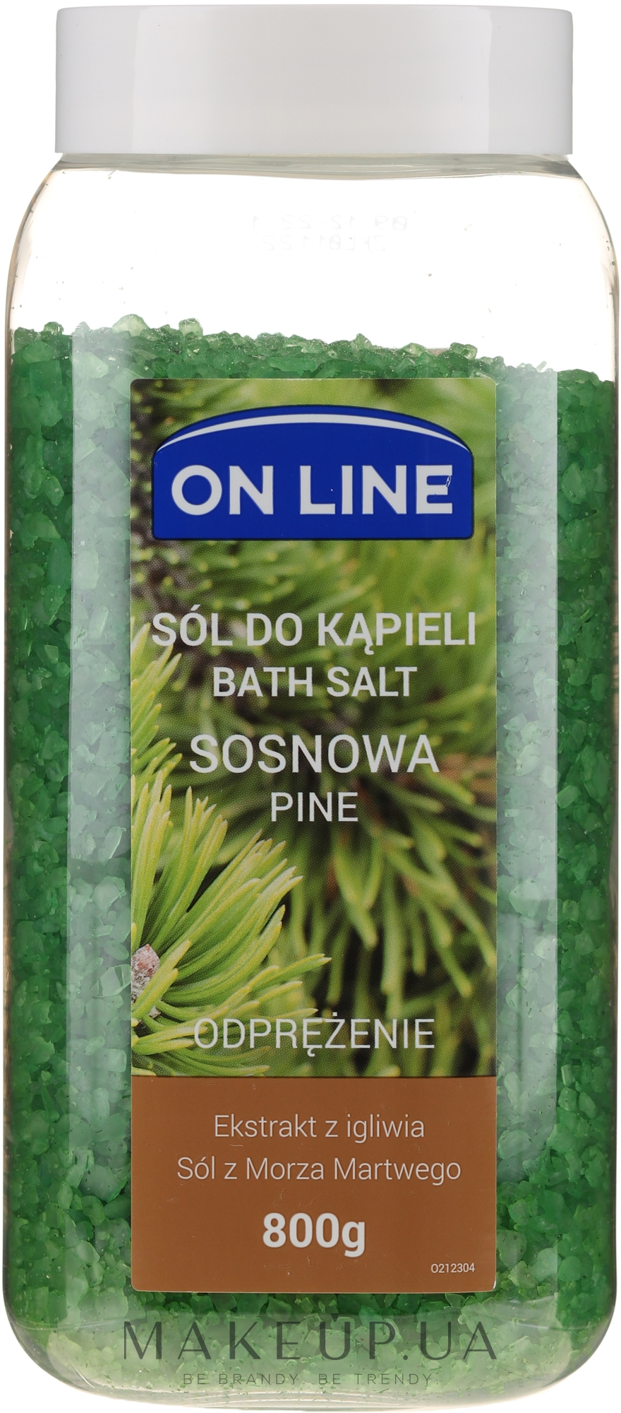 Соль для ванны "Сосна" - On Line Pine Tree Bath Salt — фото 800g