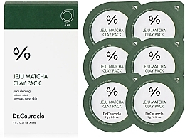Духи, Парфюмерия, косметика Набор очищающих глиняных масок с чаем для лица - Dr.Ceuracle Jeju Matcha Clay Pack Set (mask/6х9g)