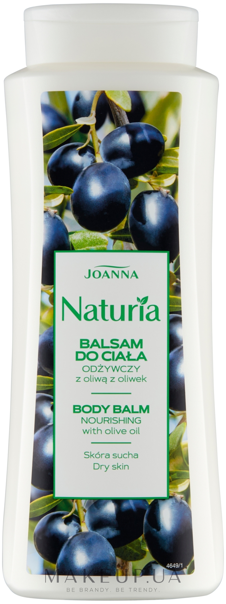 Бальзам для тіла "Оливкова олія" - Joanna Naturia — фото 500g