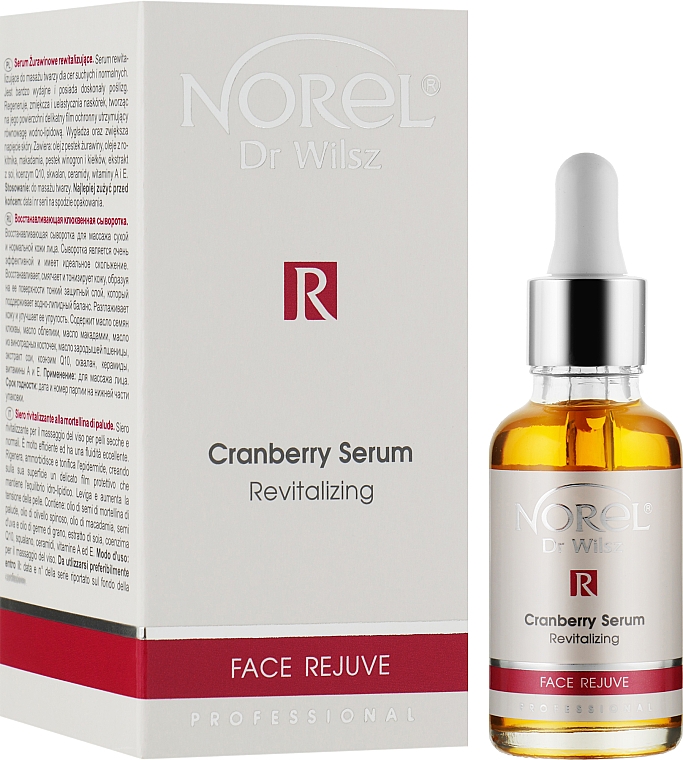 Восстанавливающая масляная клюквенная сыворотка для массажа лица - Norel Face Rejuve Cranberry Revitalizing Oily Serum For Face Massage — фото N2