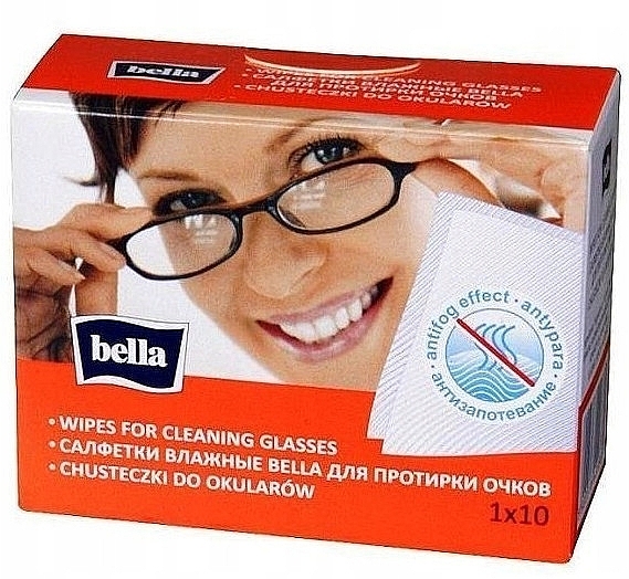 Влажные салфетки для очков - Bella Wipes For Cleaning Glasses — фото N1