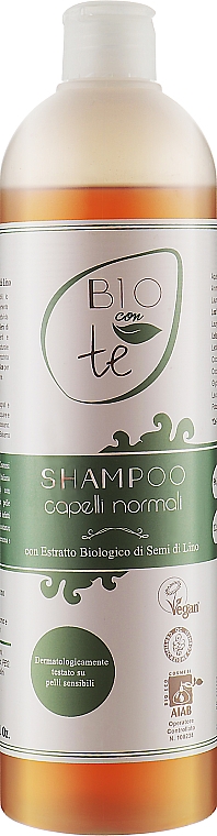 Шампунь для волос с экстрактом семян льна - Pierpaoli Bioconte Everyday Shampoo With Lineseed Extract
