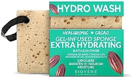 Зволожувальна губка з гіалуроновою кислотою та какао-маслом - Biovene Hydro Wash Extra Hydrating Gel-Infused Sponge — фото N1