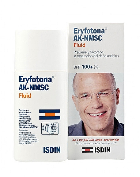Флюїд для обличчя сонцезахисний - Isdin Eryfotona AK-NMSC  Fluid SPF100+ — фото N1