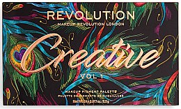 Палетка теней для век, 24 оттенка - Makeup Revolution Creative Vol 1 Eyeshadow Palette — фото N3