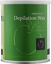 Теплый воск для депиляции в банке "Зеленое яблоко" - Simple Use Beauty Depilation Wax — фото N3
