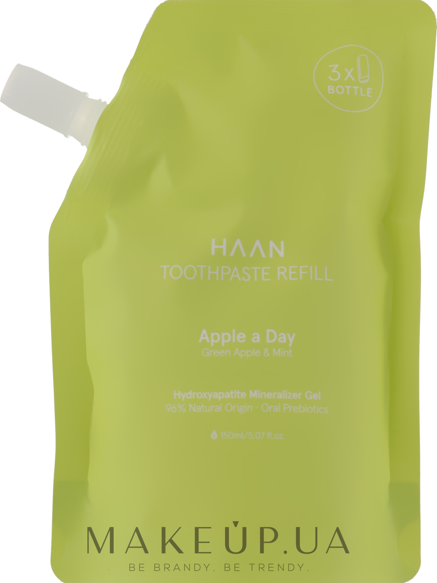 Зубна паста "Зелене яблуко та м'ята" - HAAN Apple A Day Green Apple & Mint Refill (змінний блок) — фото 150ml