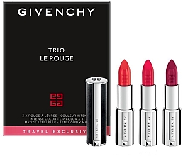 Духи, Парфюмерия, косметика Набор - Givenchy Le Rouge Lipstick Trio (lipstick/3x3.4g)