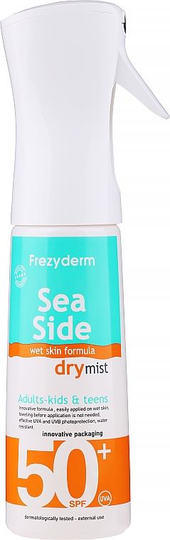 Спрей солнцезащитный - Frezyderm Sea Side Dry Mist Family Spray SPF50+ — фото N1
