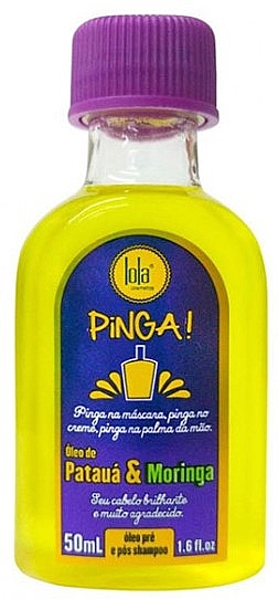 Олія для волосся "Патауа та моринга" - Lola Cosmetics Pinga! Pataua And Moringa Hair Oil — фото N1