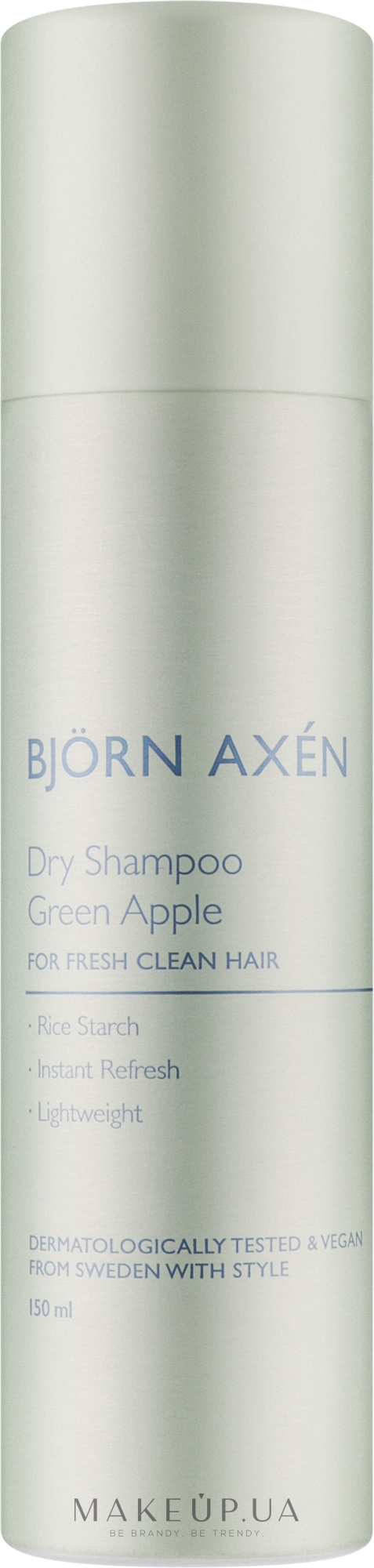Сухой шампунь с ароматом зеленого яблока - BjOrn AxEn Dry Shampoo Green Apple — фото 150ml