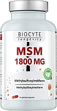Biocytе МСМ & Вітамін C: Проти запалень та хвороб таких як коліт, артрит, хвороба Крона, васкуліт, нефрит (90 капсул) - Biocyte MSM 1800 mg — фото N1