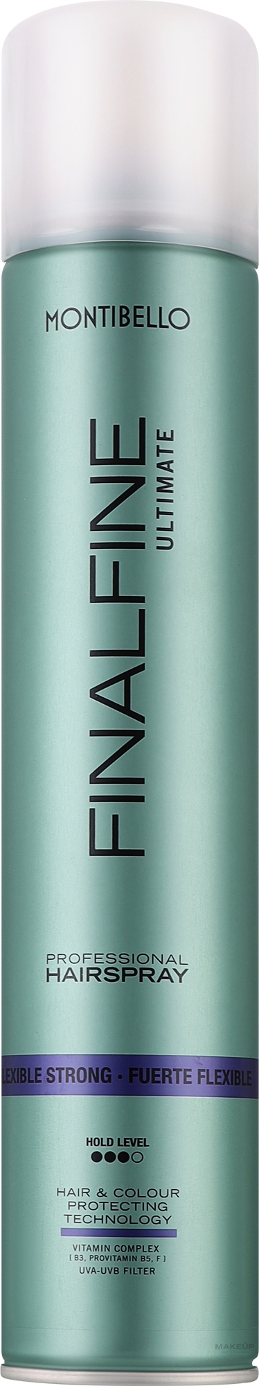 Лак для волос без газа - Montibello Finalfine Ultimate Strong Hairspray — фото 500ml