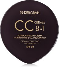 Духи, Парфюмерия, косметика Компактная крем-основа для лица 8в1 - Deborah 8-in-1 CC Cream Foundation Cream and Concealer