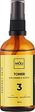 Тонер для лица с гиалуроновой и миндальной кислотой 5% - Moli Cosmetics Perfect Skin — фото N1