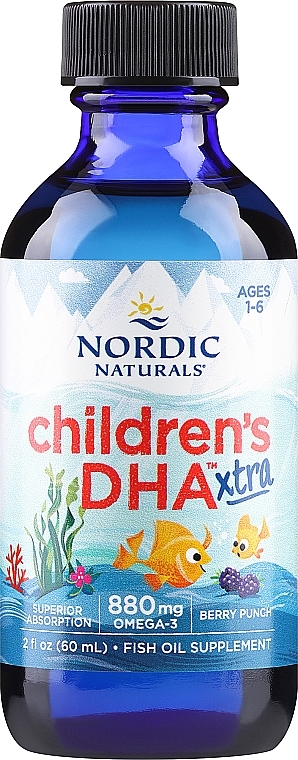 Пищевая добавка для детей, виноград 880 мг "Омега-3" - Nordic Naturals Children's DHA Xtra — фото N1