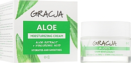 Зволожуючий крем проти зморшок з алое і гіалуроновою кислотою - Miraculum Gracja Aloe Moisturizing Face Cream — фото N1