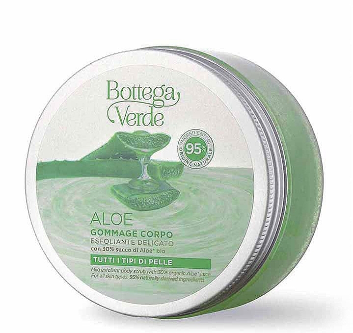 М'який відлущувальний скраб для тіла із соком алое - Bottega Verde Aloe Mild Exfoliant Body Scrub — фото N1