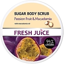 Парфумерія, косметика Цукровий скраб для тіла - Fresh Juice Passion Fruit & Macadamia