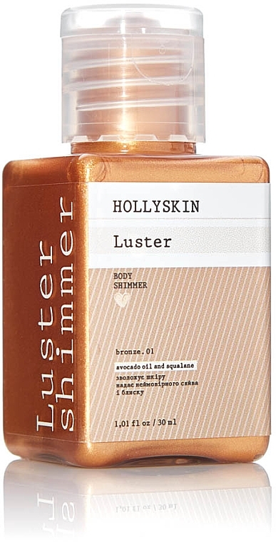 Шиммер для тела "Bronze. 01" - Hollyskin Luster Body Shimmer Bronze. 01 — фото N5