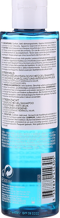 Мягкий физиологический шампунь-гель - La Roche-Posay Kerium Extra Gentle Shampoo — фото N2
