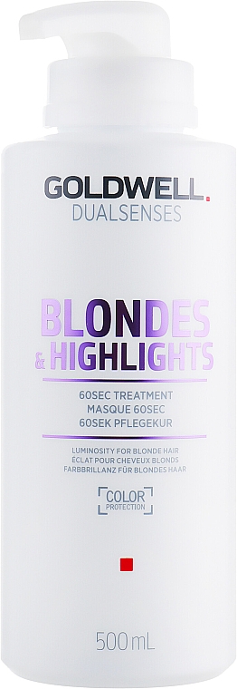 Маска для освітленого та мельованого волосся - Goldwell Dualsenses Blondes & Highlights 60sec Treatment — фото N3