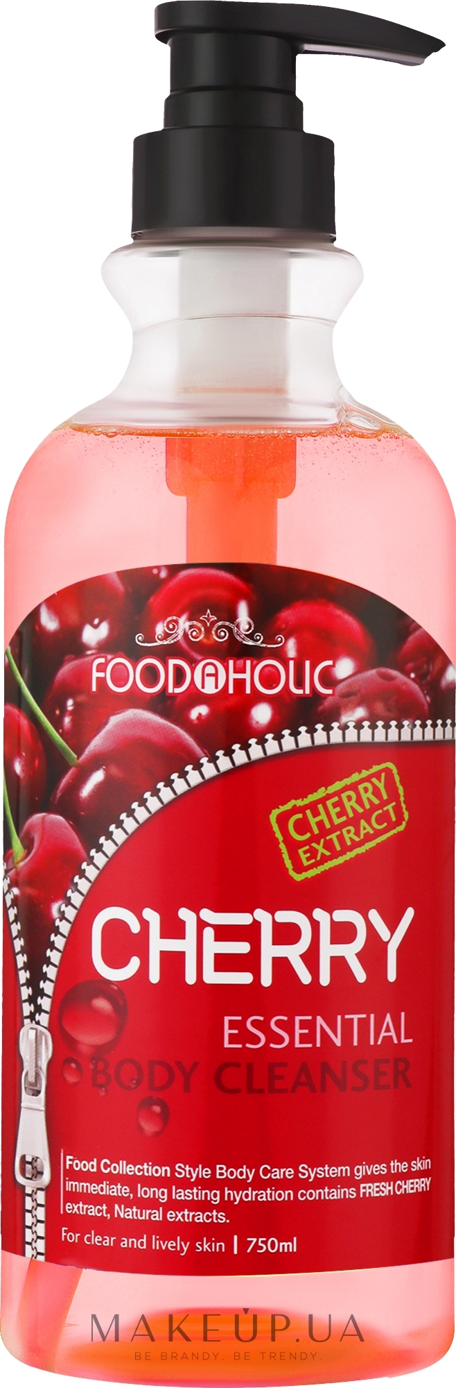 Гель для душа с экстрактом вишни - Food a Holic Essential Body Cleanser Cherry — фото 750ml