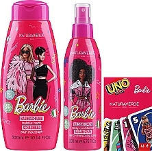 Набор - Naturaverde Kids Barbie (bubble/bath/300ml + spray/200ml + cards/1pc) — фото N2