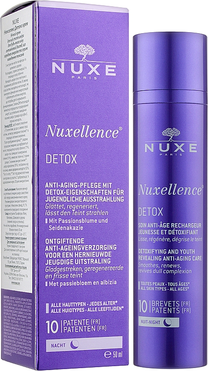 Нічний флюїд для детоксикації та омолодження - Nuxe Nuxellence Detox Detoxifying And Youth Revealing Ant-Aging Care — фото N2
