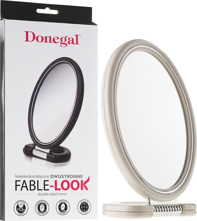 Двостороннє дзеркало, 9503, біле - Donegal Mirror — фото N1