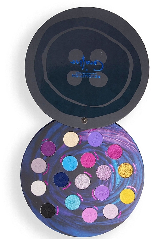 Палетка теней для век - Makeup Revolution x Coraline Button Eye Palette — фото N1