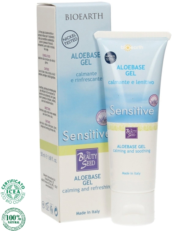 Очищающий и успокаивающий гель - Bioearth Aloebase Sensative Gel Calming and Refreshing