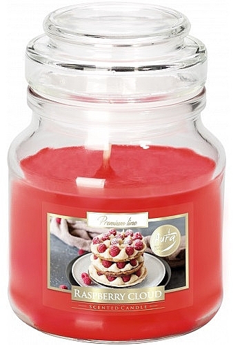 Ароматична преміумсвічка в банці "Малинова хмара" - Bispol Premium Line Scented Candle Raspberry Cloud — фото N1