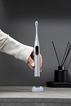 Розумна зубна щітка Oclean X Pro Digital Silver, 2 насадки - Oclean X Pro Digital Electric Toothbrush Glamour Silver — фото N8
