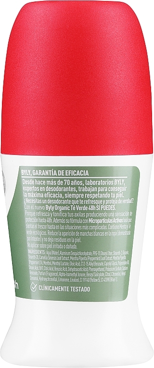 Роликовый дезодорант - Byly Organic 48H Roll-On Deodorant — фото N2