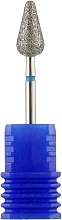 Парфумерія, косметика Фреза алмазна, заокруглений конус, 6,0 мм, синя - Head The Beauty Tools