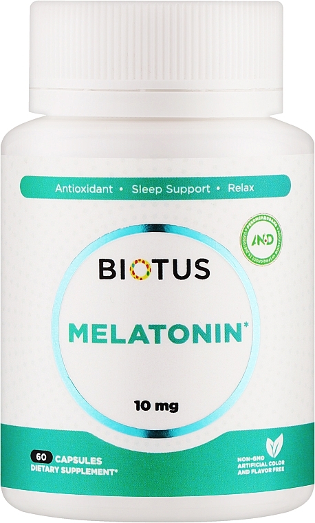 Дієтична добавка "Мелатонин", 10 мг - Biotus Melatonin — фото N1