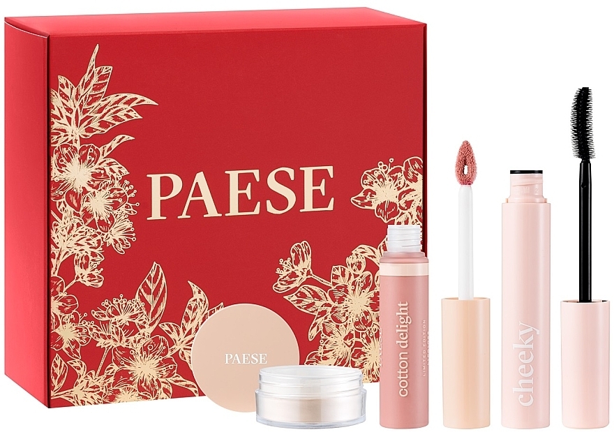 Набір - Paese Nature Look Set (mascara/9ml + l/gloss/7.5ml + powder/10g) — фото N2