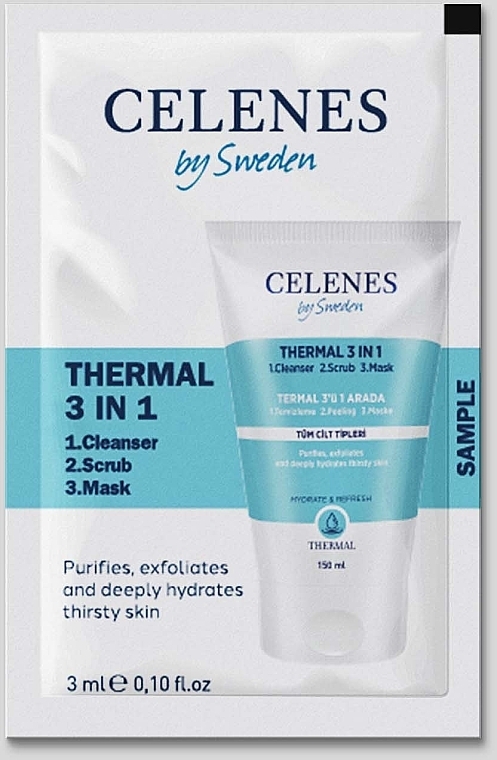 Термальний очищувальний скраб-скраб-маска 3в1 - Celenes Thermal 3in1 Cleanse-Scrub-Mask — фото N1