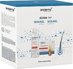 Парфумерія, косметика Набір проти випадіння волосся - SesDerma Laboratories Seskavel (ampoules/12x8ml + shmp/200ml)