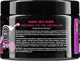 Маска для волосся з протеїнами шовку - Ronney Professional Silk Sleek Smoothing Mask — фото N2