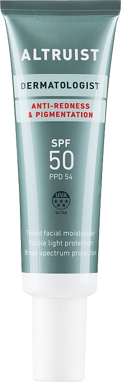 Крем проти почервоніння та пігментації із захистом від сонця - Altruist Dermatologist Anti Redness And Pigmentation Spf50 — фото N1