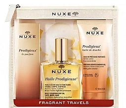 Парфумерія, косметика Nuxe Prodigieux Le Parfum - Набір (edp/30ml + sh/oil/100ml + dry/oil/100ml+pouch)