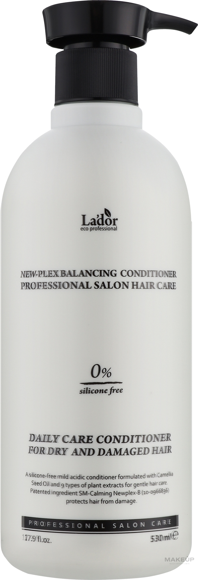 Безсиліконовий заспокійливий кондиціонер - La'dor New-Plex Balancing Conditioner — фото 530ml