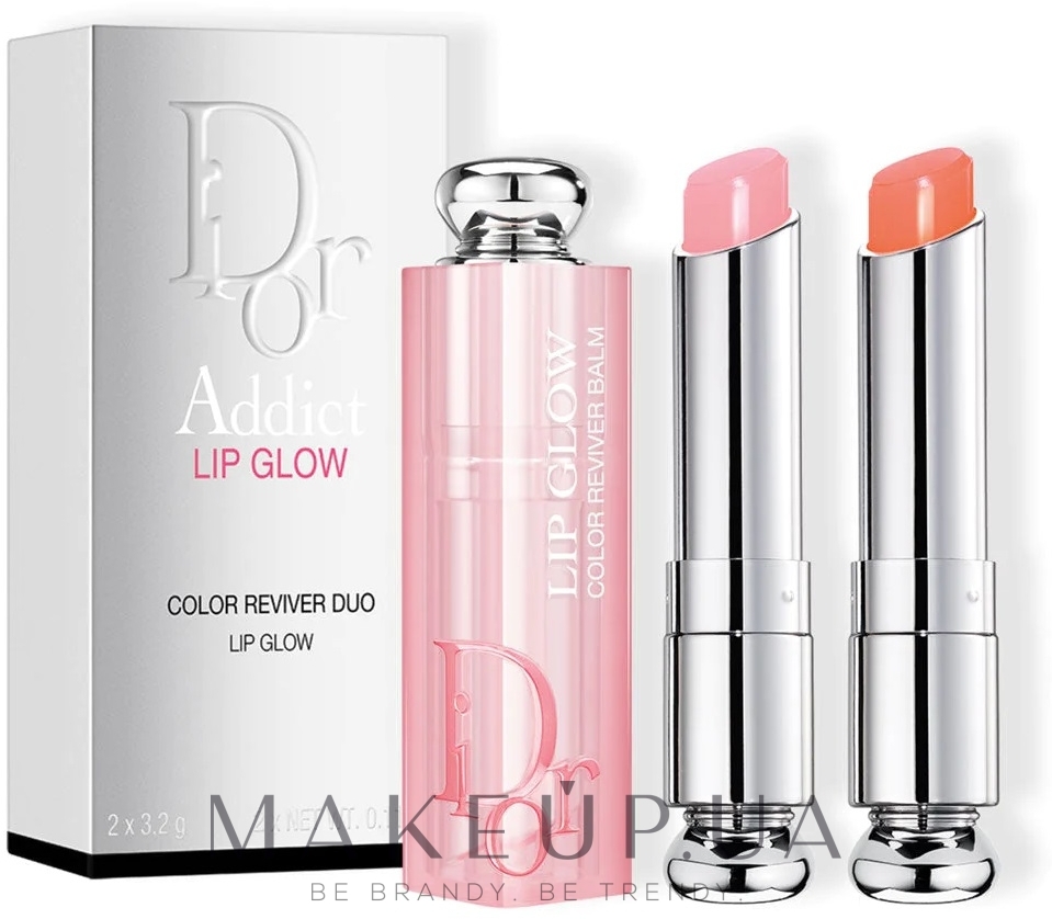 Набор - Dior Addict Lip Glow (lip/balm/3.2g + lip/balm/3.2g): купить