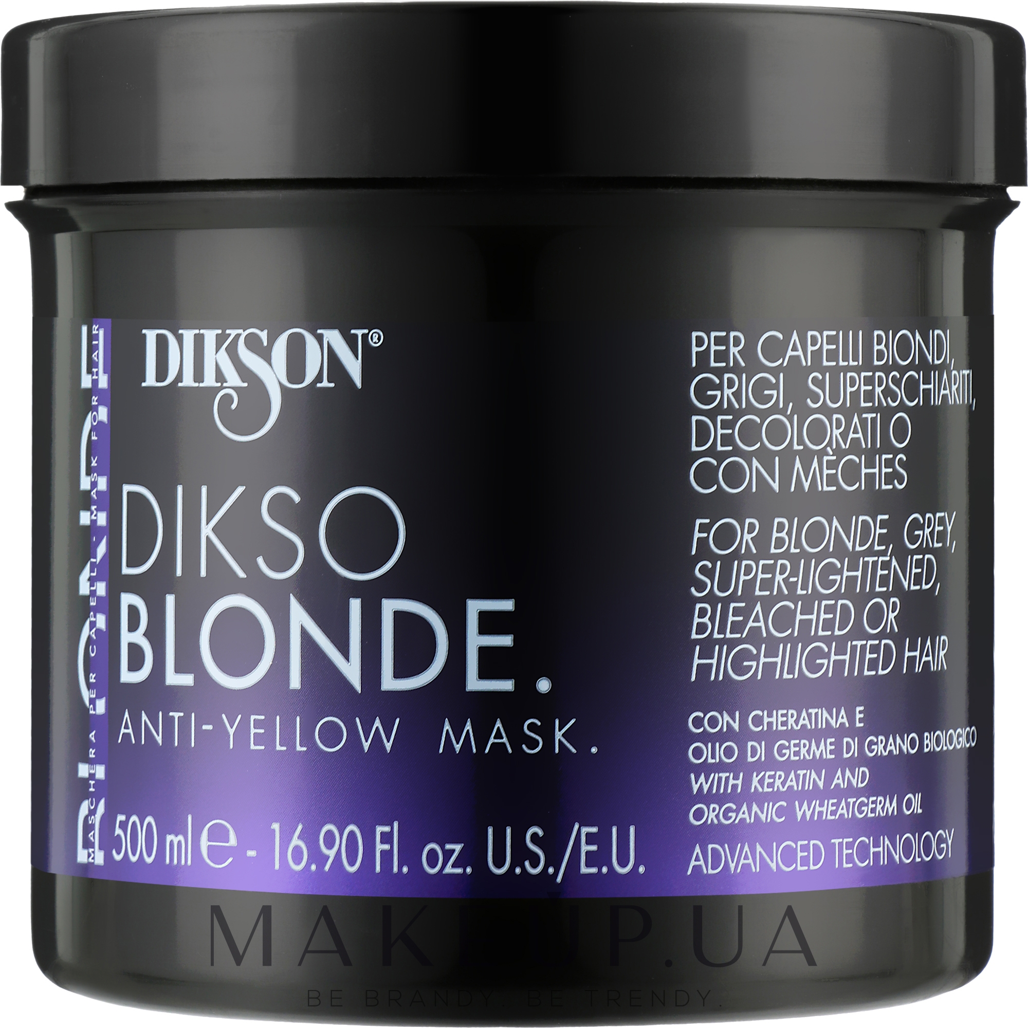 Маска против желтизны - Dikson Dikso Blonde Anti-Yellow Mask — фото 500ml